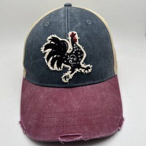 Funky Chicken Store  Trucker Hat Cap OS Patch Snapback Rooster Mesh